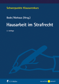 Cover Hausarbeit im Strafrecht