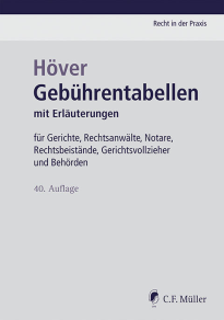 Cover Höver Gebührentabellen