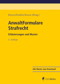 Buchcover AnwaltFormulare Strafrecht