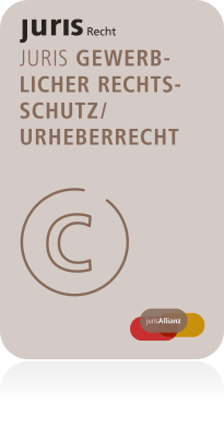 Logo juris Gewerblicher Rechtsschutz/Urheberrecht